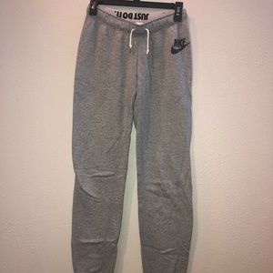 Gray Nike Straight Leg Sweatpants